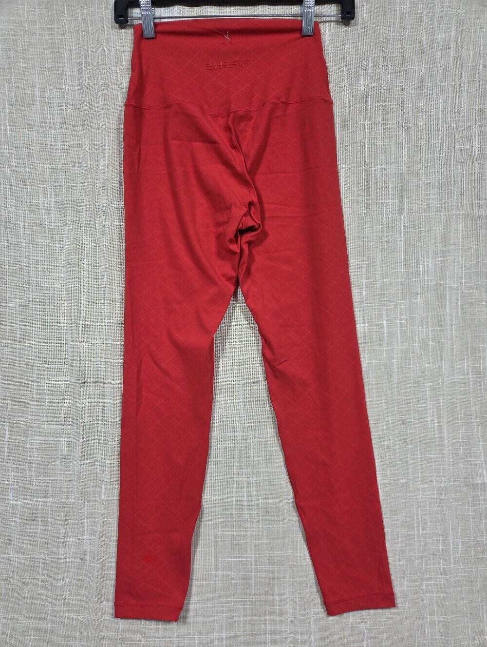 Shefit Womens Leggings Size M Luxe Red Boss High Rise Stretch Pull On Athletic